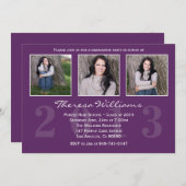 Aankondiging Paars Afstuderen (Voorkant / Achterkant)