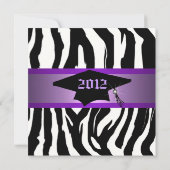 Aankondiging Paars Zebra Afstuderen (Achterkant)