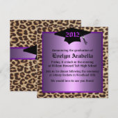 Aankondiging Paarse Afstuderen Cheetah (Voorkant / Achterkant)