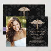 Aankondiging Paarse Afstuderen Medische School (Voorkant / Achterkant)