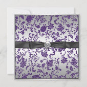 Aankondiging Paarse foto Afstuderen (Achterkant)