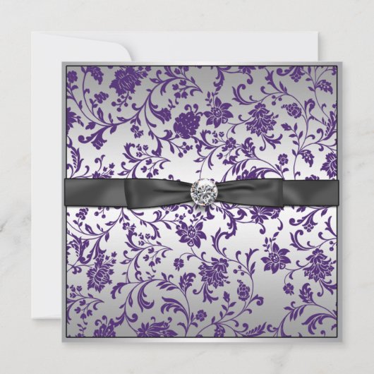 Aankondiging Paarse foto Afstuderen (Achterkant)