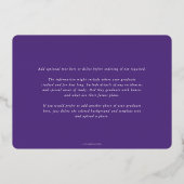 Aankondiging Paarse medische Afstuderen Caduceus (Achterkant)