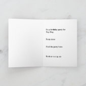 Aankondiging Paw Prints Birthday Party (Binnen)