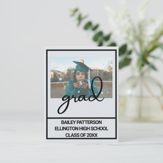 Aankondiging persoonlijk Afstuderen van de Hogere  (Staand voorkant)