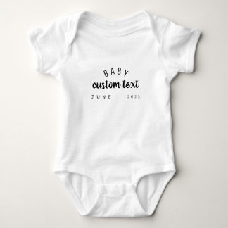 Aankondiging persoonlijke achternaam Baby Bodysuit