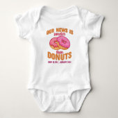 Aankondiging persoonlijke donuts-Baby Romper (Voorkant)