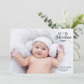 Aankondiging persoonlijke foto geboorte (Staand voorkant)