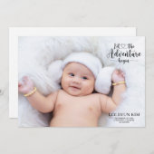 Aankondiging persoonlijke foto geboorte (Voorkant / Achterkant)