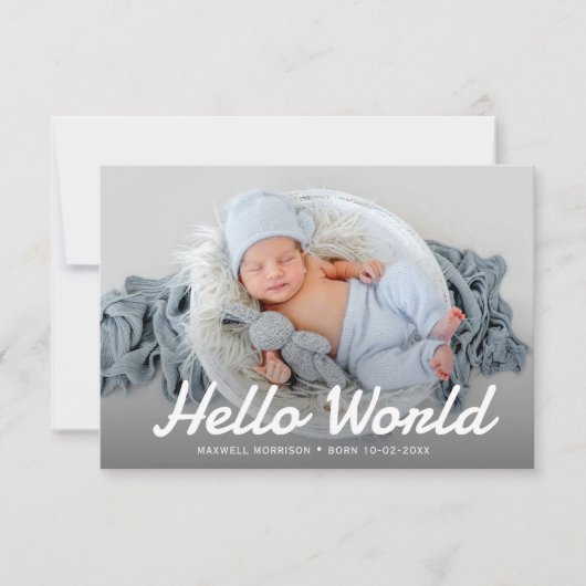 Aankondiging persoonlijke foto geboorte (Voorkant)