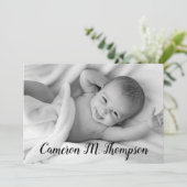 Aankondiging persoonlijke foto Modern Baby ter geb (Staand voorkant)