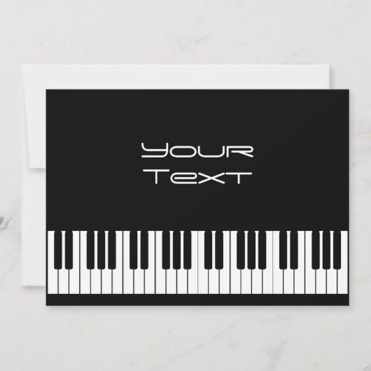 Aankondiging pianotoetsenbord (Voorkant)