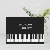 Aankondiging pianotoetsenbord (Staand voorkant)