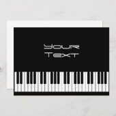 Aankondiging pianotoetsenbord (Voorkant / Achterkant)