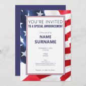 Aankondiging politieke kandidatencampagne teaser (Voorkant / Achterkant)