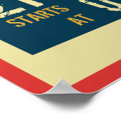 Aankondiging Poster muziekconcertevenement Retro (Hoek)