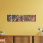 Aankondiging (predella Barbadori Altarp) Canvas Afdruk (Insitu (Woonkamer))