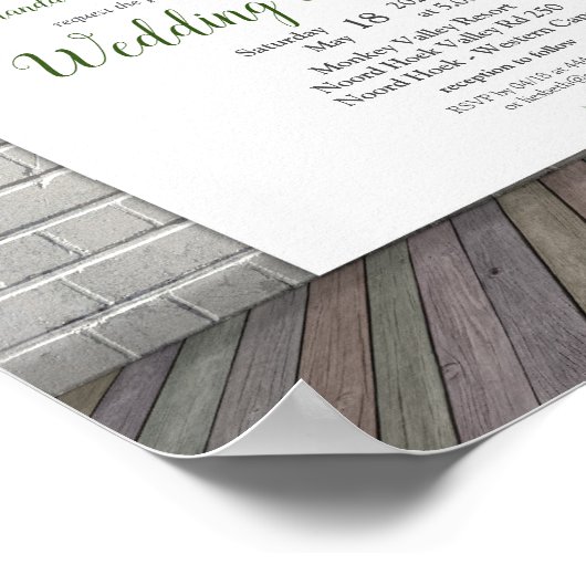 Aankondiging Protea - Strelitzia Flower Poster (Hoek)