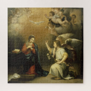 Aankondiging, Religieuze Kunst Jigzaag Puzzle Legpuzzel