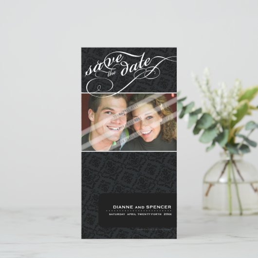 AANKONDIGING RESERVERING DATUM :: fancy tekst 7 (Staand voorkant)