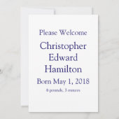 Aankondiging Retro Blue Baby (Achterkant)