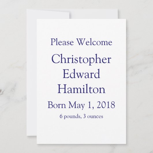 Aankondiging Retro Blue Baby (Achterkant)