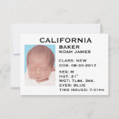 Aankondiging "Rijbewijs" Baby (Voorkant)