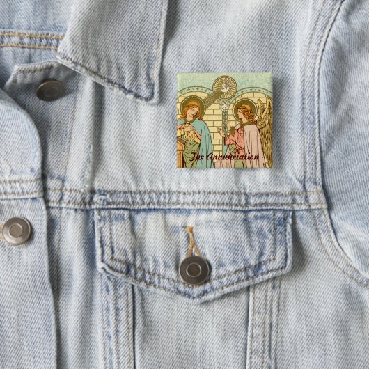 Aankondiging (RLS 04) Vierkante Button 5,1 Cm (In situ)