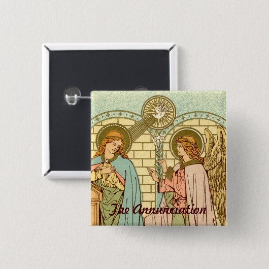 Aankondiging (RLS 04) Vierkante Button 5,1 Cm (Voorkant /achterkant)