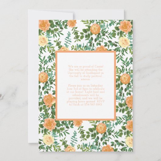 Aankondiging Roos foto Afstuderen (Achterkant)