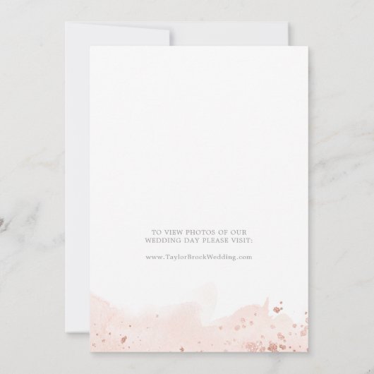 Aankondiging roos Gold Waterverf (Achterkant)