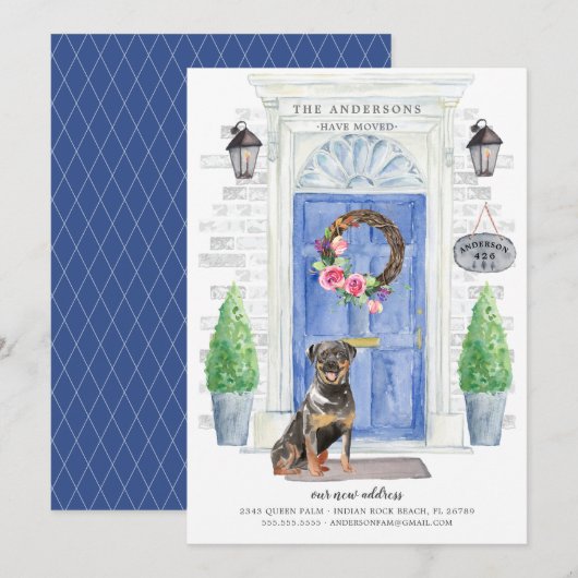 Aankondiging rottweiler voordeurbeweging (Voorkant / Achterkant)