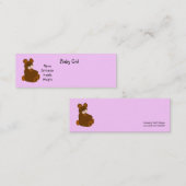 Aankondiging roze Baby Girl (Voorkant / Achterkant)