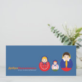 Aankondiging Russische adoptie - Matroyshka (Staand voorkant)