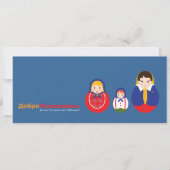 Aankondiging Russische adoptie - Matroyshka (Voorkant)