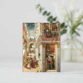 Aankondiging, Saint Emidius en een ufo Briefkaart (Staand voorkant)