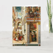 Aankondiging, Saint Emidius en een ufo Feestdagen Kaart (Voorkant)