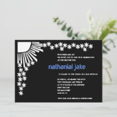 Aankondiging scheppingsbalk in Mitzvah (Staand voorkant)