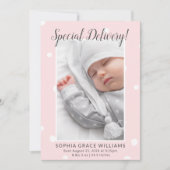 Aankondiging speciale afgiftebrief foto geboorte (Voorkant)
