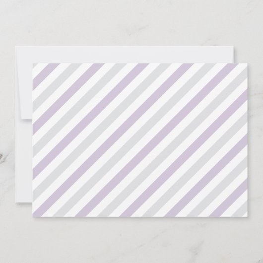 Aankondiging speciale levering geboorte | Lavender (Achterkant)