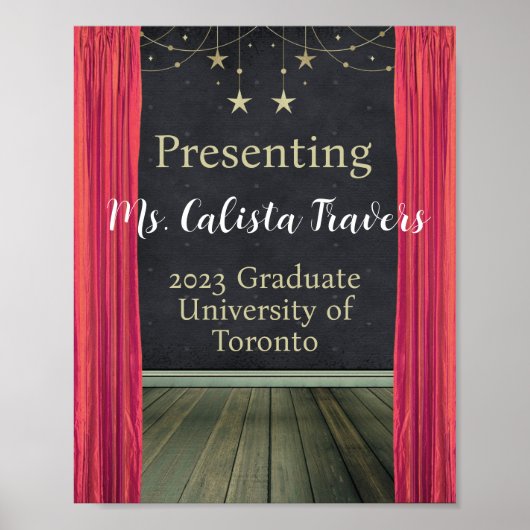 Aankondiging  stage poster (Voorkant)