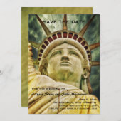 Aankondiging "Statue of Liberty Save the Date" (Voorkant / Achterkant)