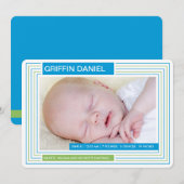 Aankondiging Stripes Boy (Voorkant / Achterkant)