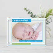 Aankondiging Stripes Boy (Staand voorkant)