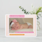 Aankondiging Stripes Girl (Staand voorkant)