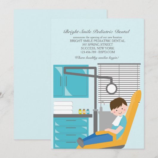 Aankondiging tandheelkundige tandarts (Voorkant / Achterkant)