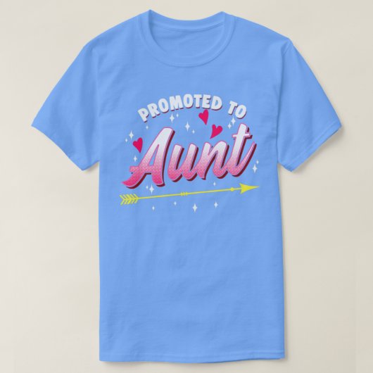 Aankondiging tante Birth voor zuster T-shirt (Design voorkant)