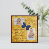 Aankondiging ter geboorte van Gold & Mahogany Boy (Staand voorkant)