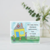 Aankondiging thuisverplaatsing (Staand voorkant)