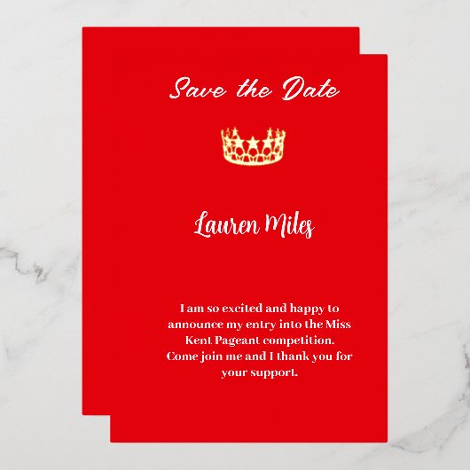 aankondiging tijdens de optocht (Voorkant / Achterkant)